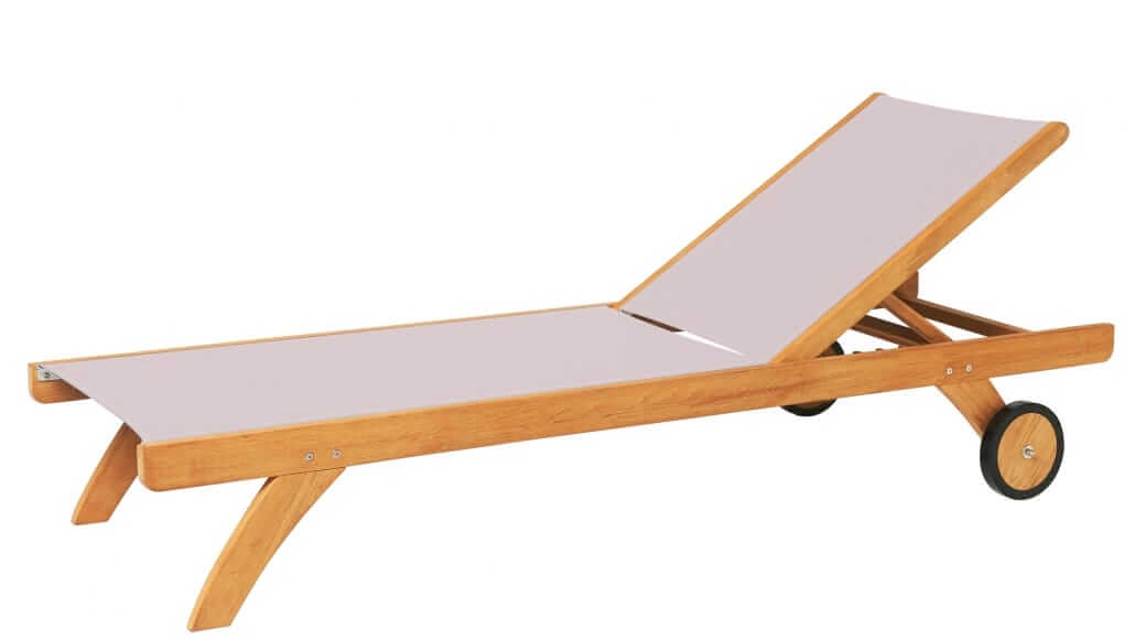 Traditional Teak Solsäng Kate Lounger Taupe